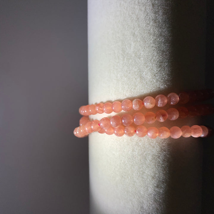 Rhodochrosite Three Circles Bracelet