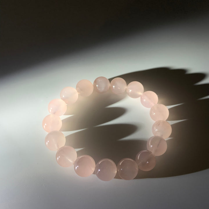 Two-color Rose Quartz Bracelet