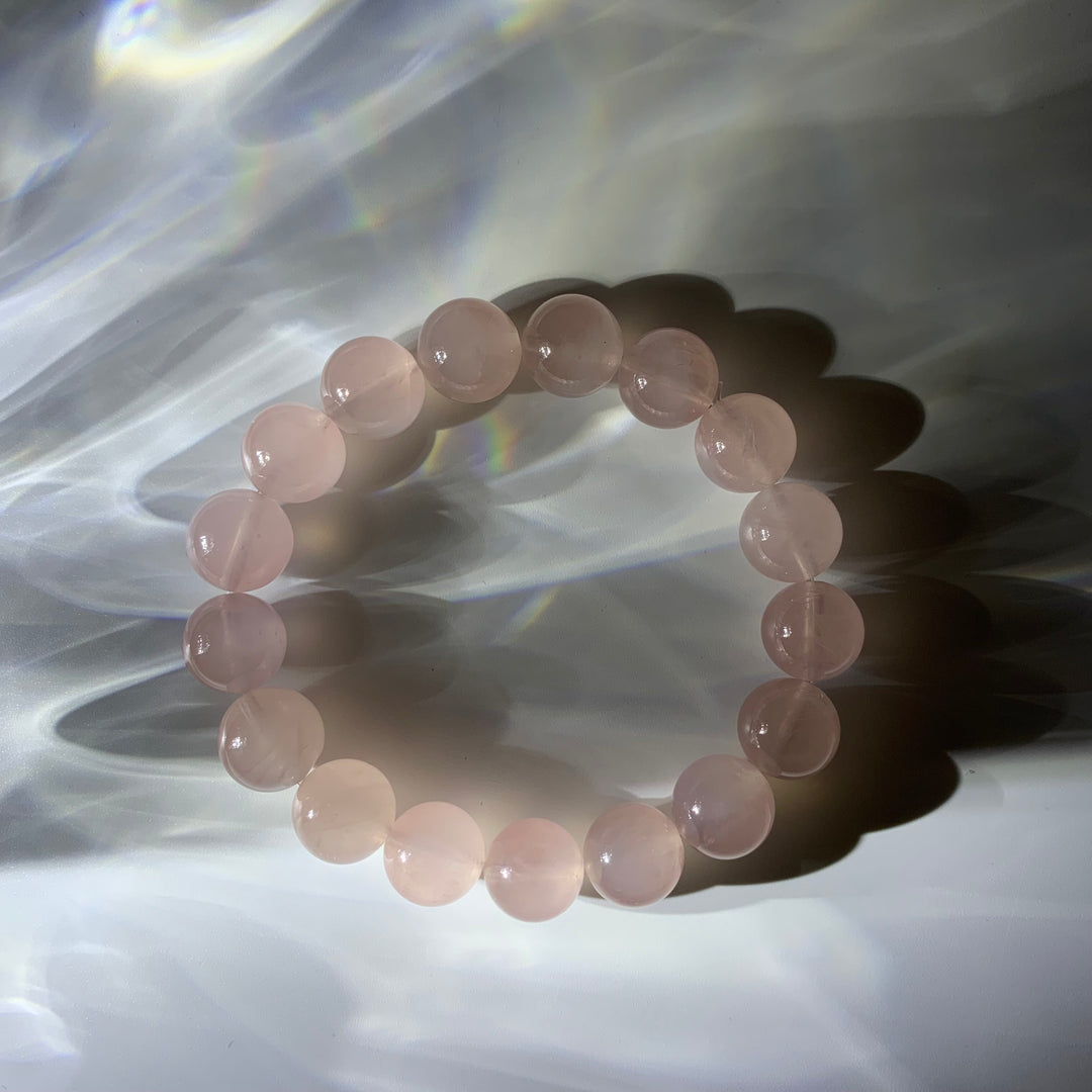 Two-color Rose Quartz Bracelet