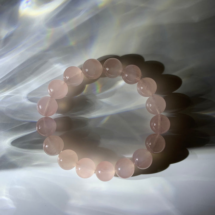 Two-color Rose Quartz Bracelet