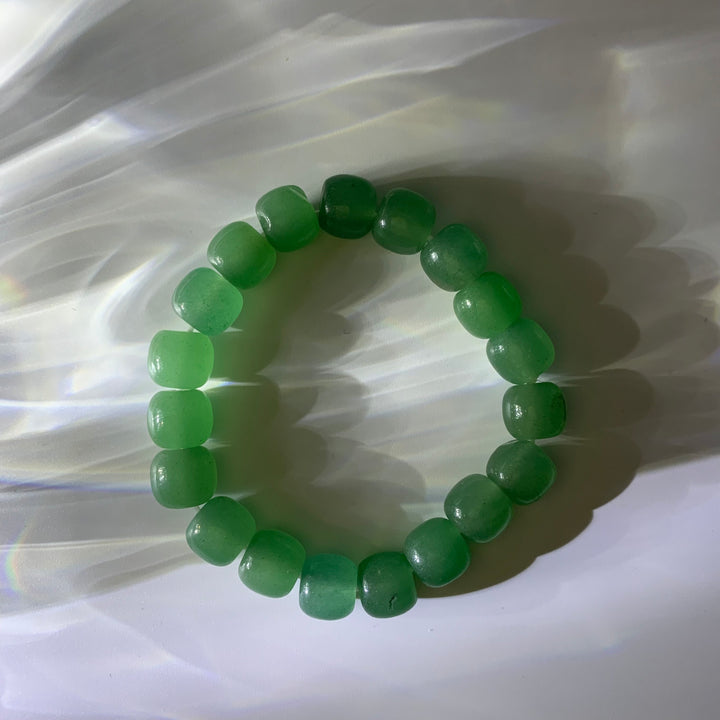 Green Tung Ling Jade Crystal Bracelet