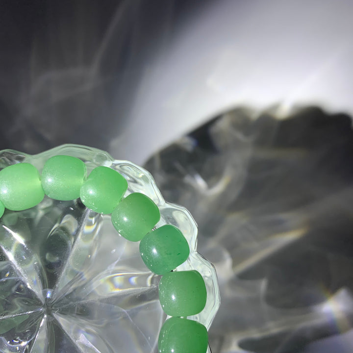 Green Tung Ling Jade Crystal Bracelet