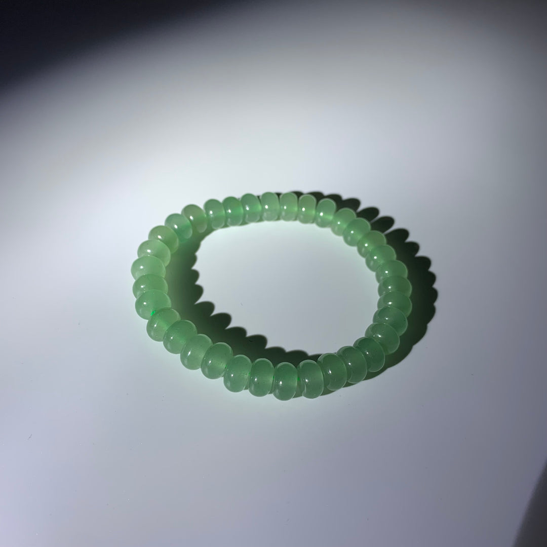 Green Tung Ling Jade Crystal Bracelet