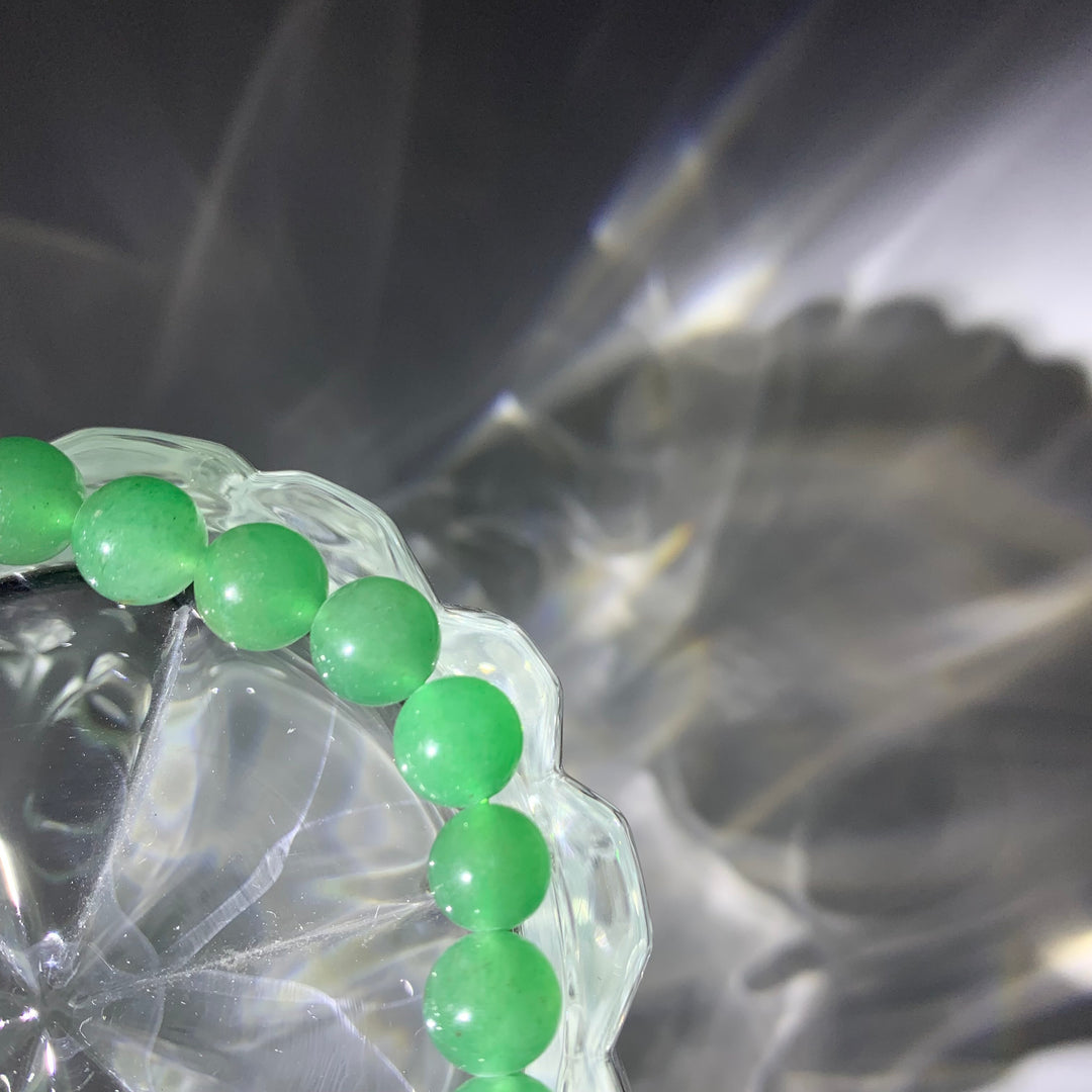 Green Tung Ling Jade Crystal Bracelet