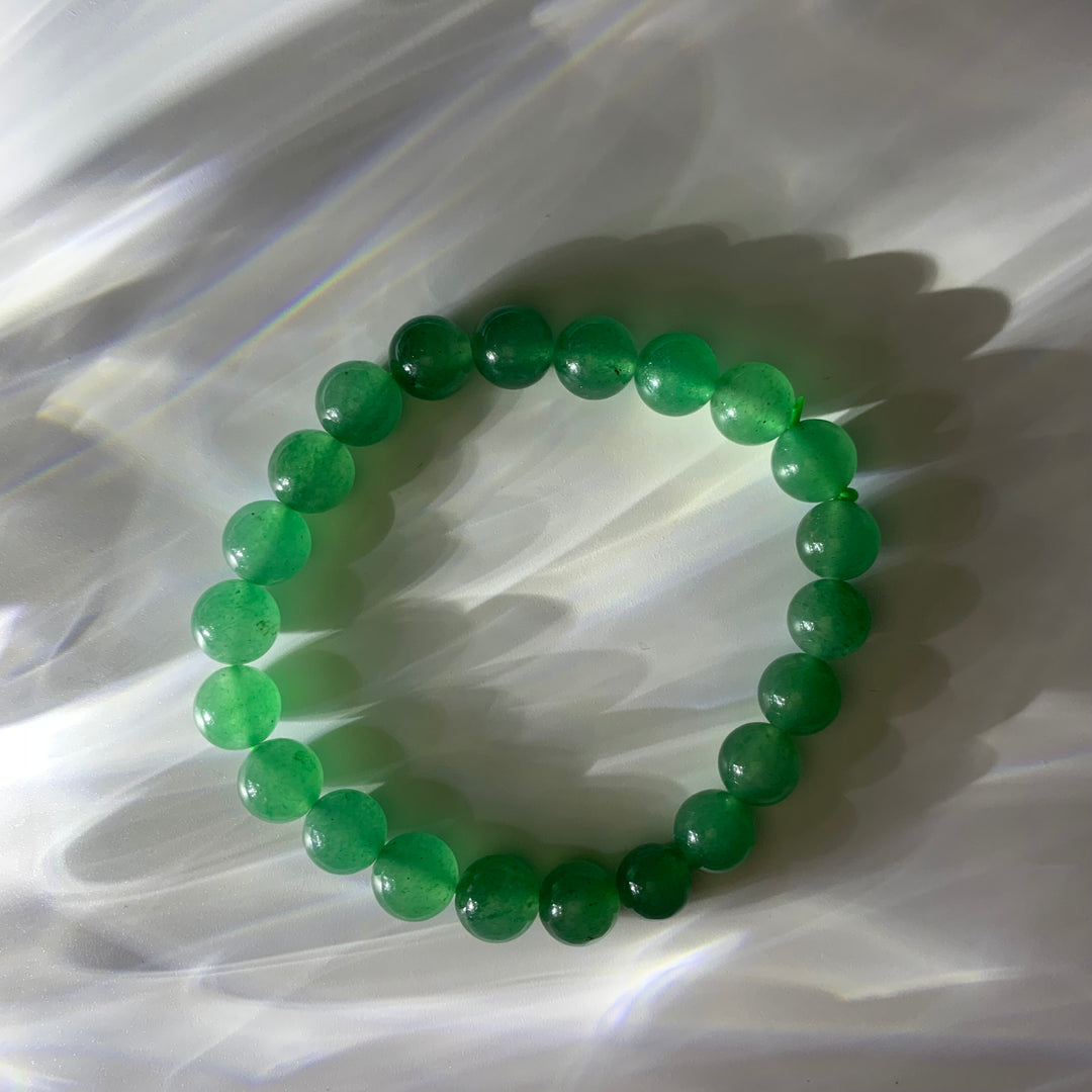 Green Tung Ling Jade Crystal Bracelet