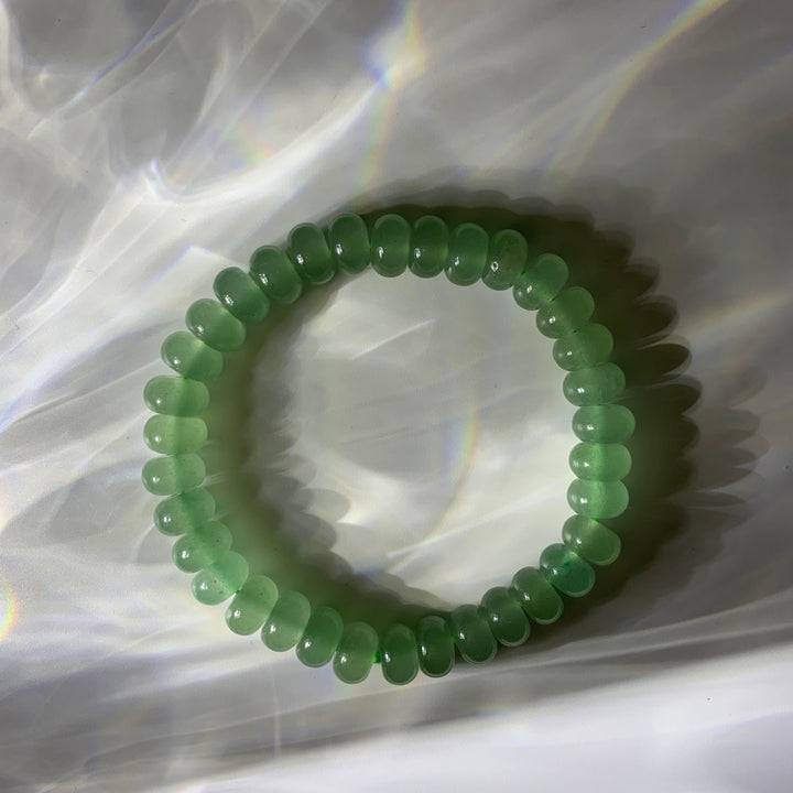 Green Tung Ling Jade Crystal Bracelet