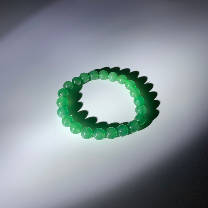 Green Tung Ling Jade Crystal Bracelet