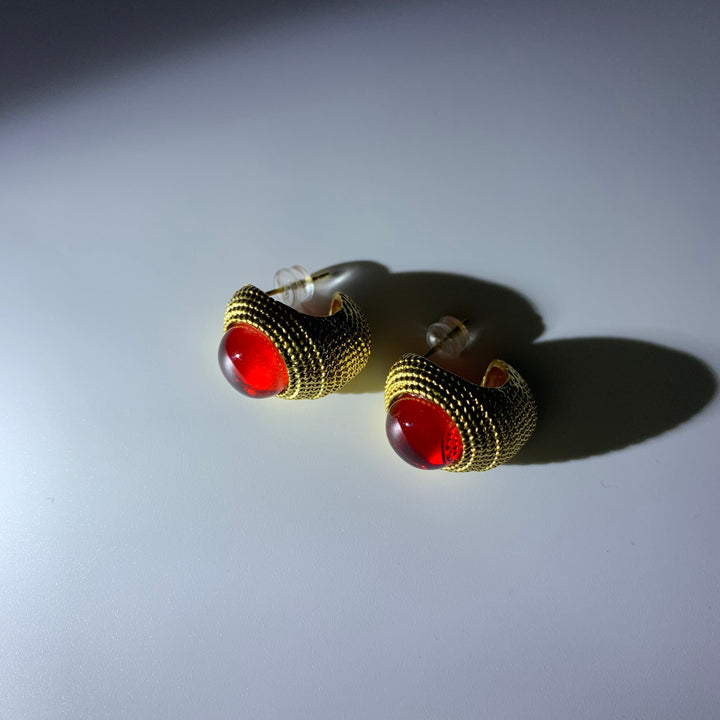 Red Agate Earrings