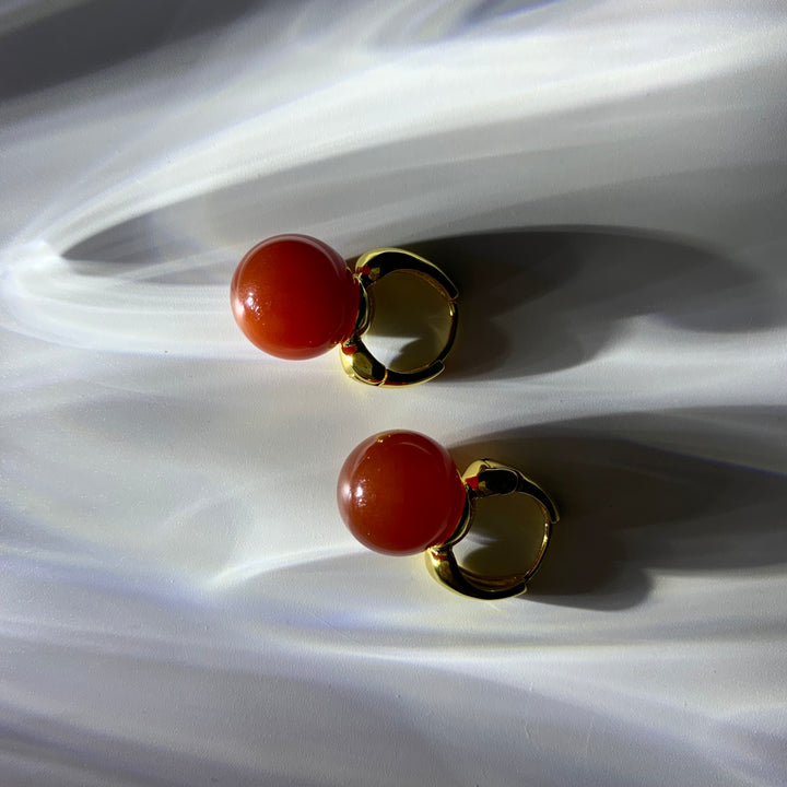 Red Agate Earrings