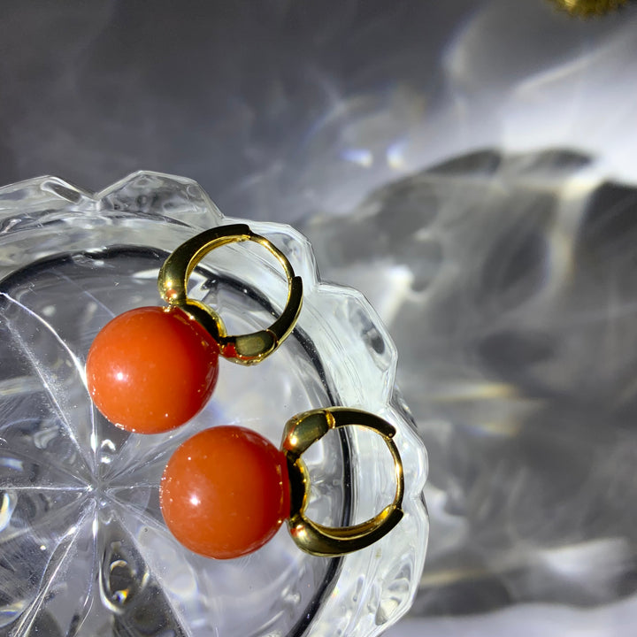 Red Agate Earrings