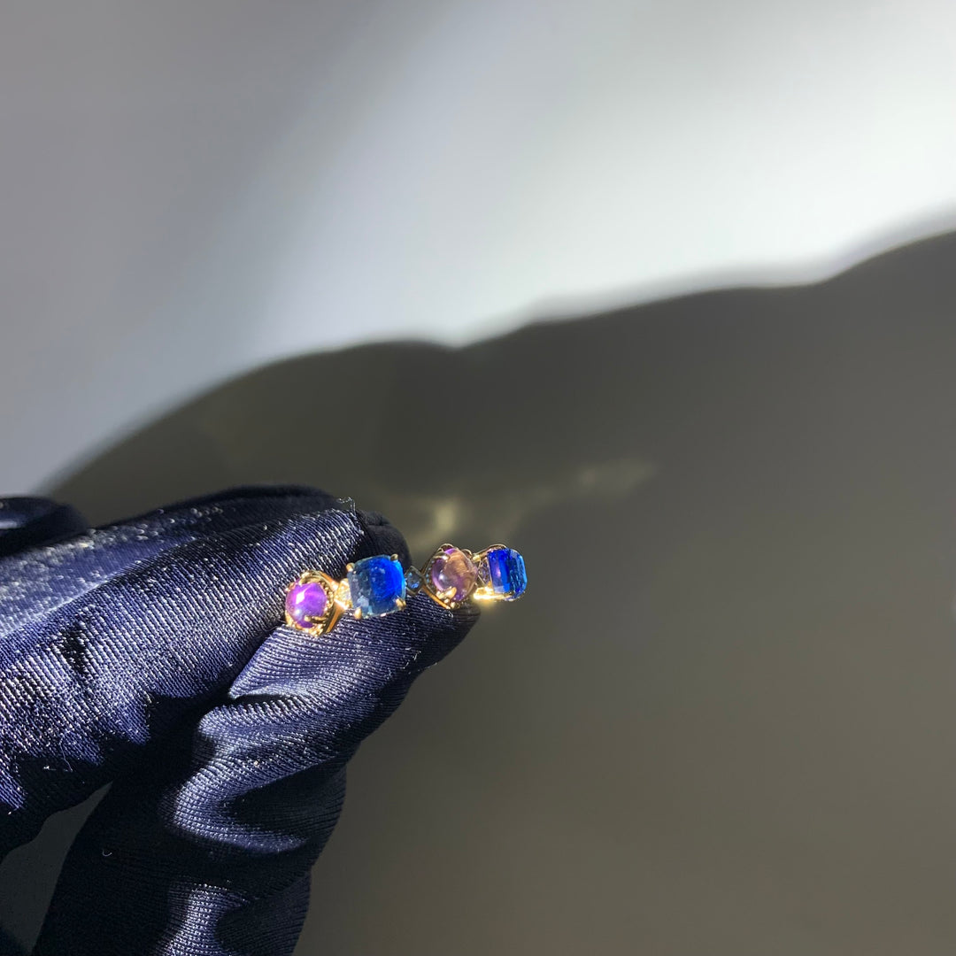 .925 Amethyst Sapphire Ring